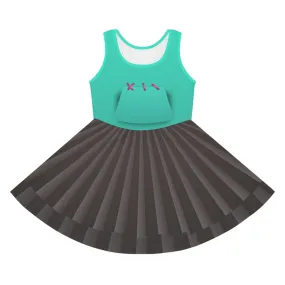 The Glitch Racer Girls' Sleeveless Sundress