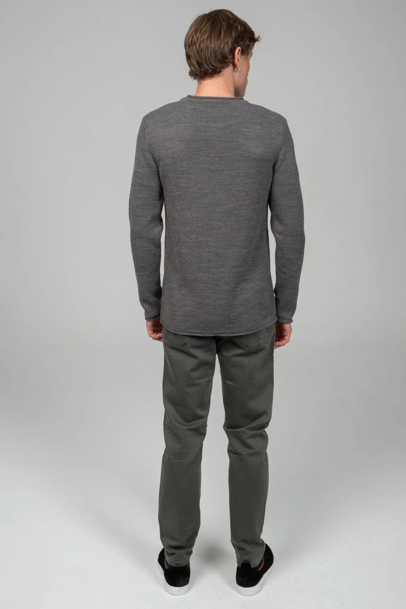 Tube Soft Pullover Sweater - Anthracite