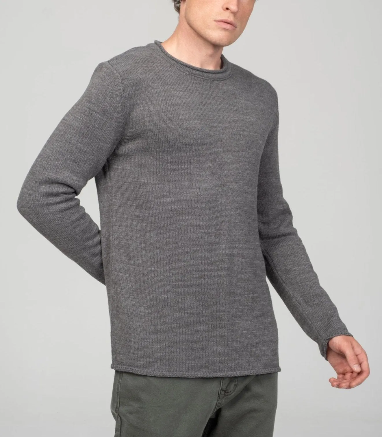 Tube Soft Pullover Sweater - Anthracite