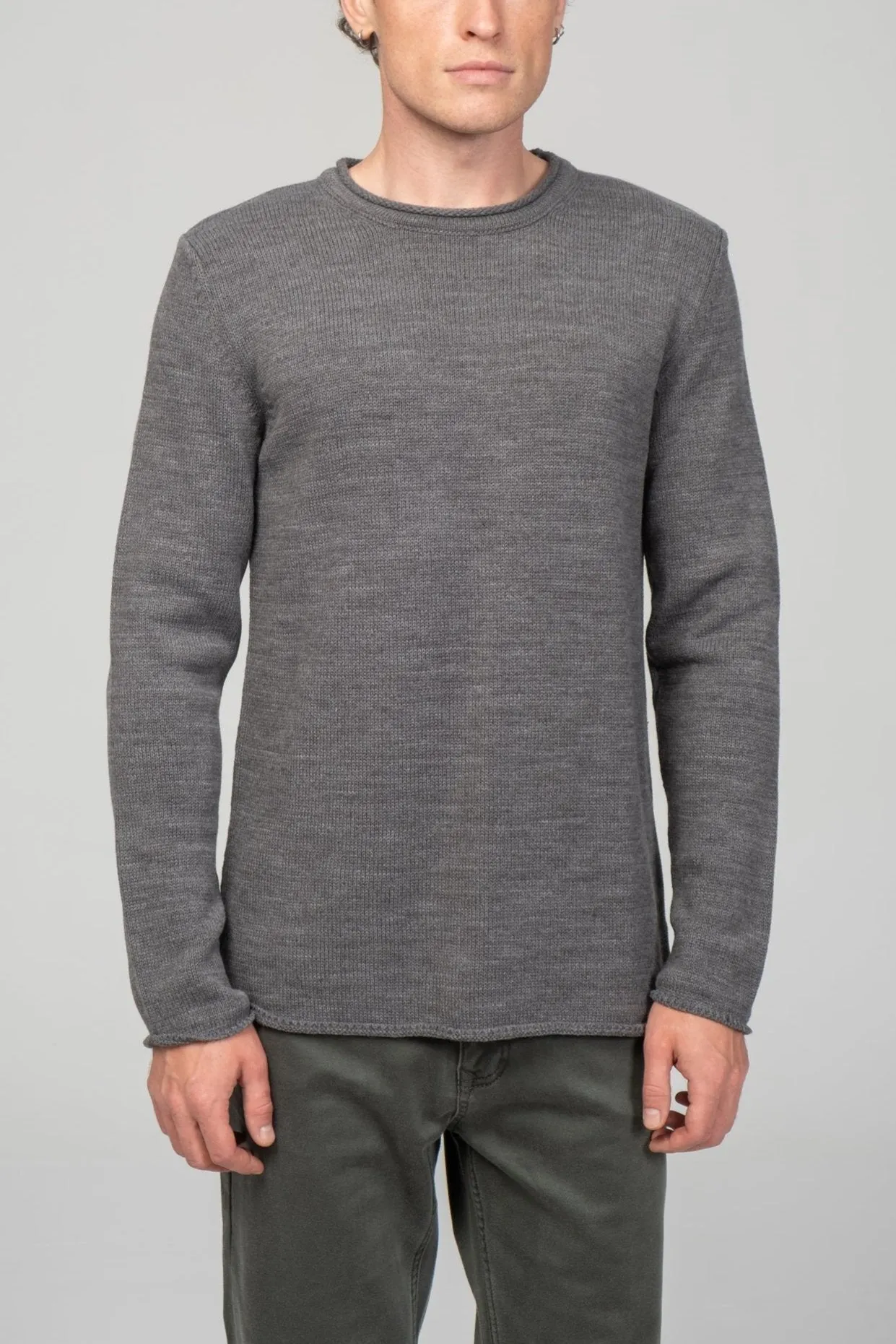 Tube Soft Pullover Sweater - Anthracite