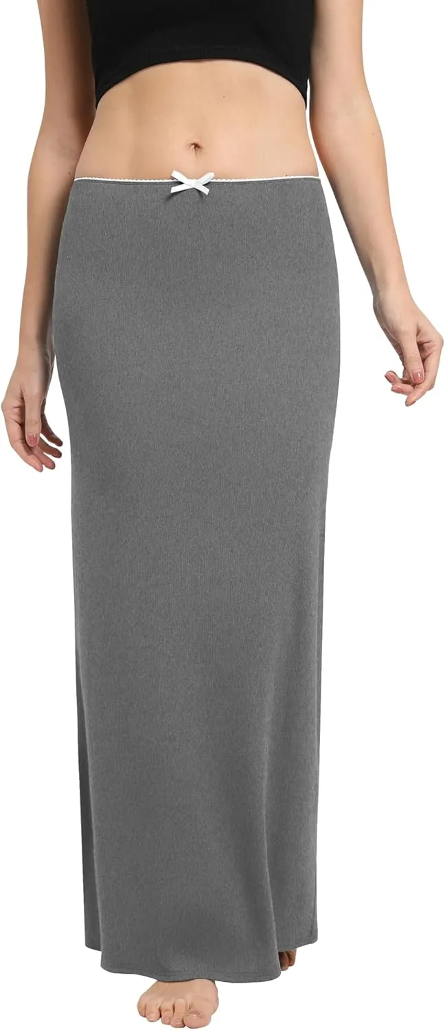 Urban CoCo Women's Elastic Waist Long Maxi Skirt Flowy Summer Beach Skirt for Vacation