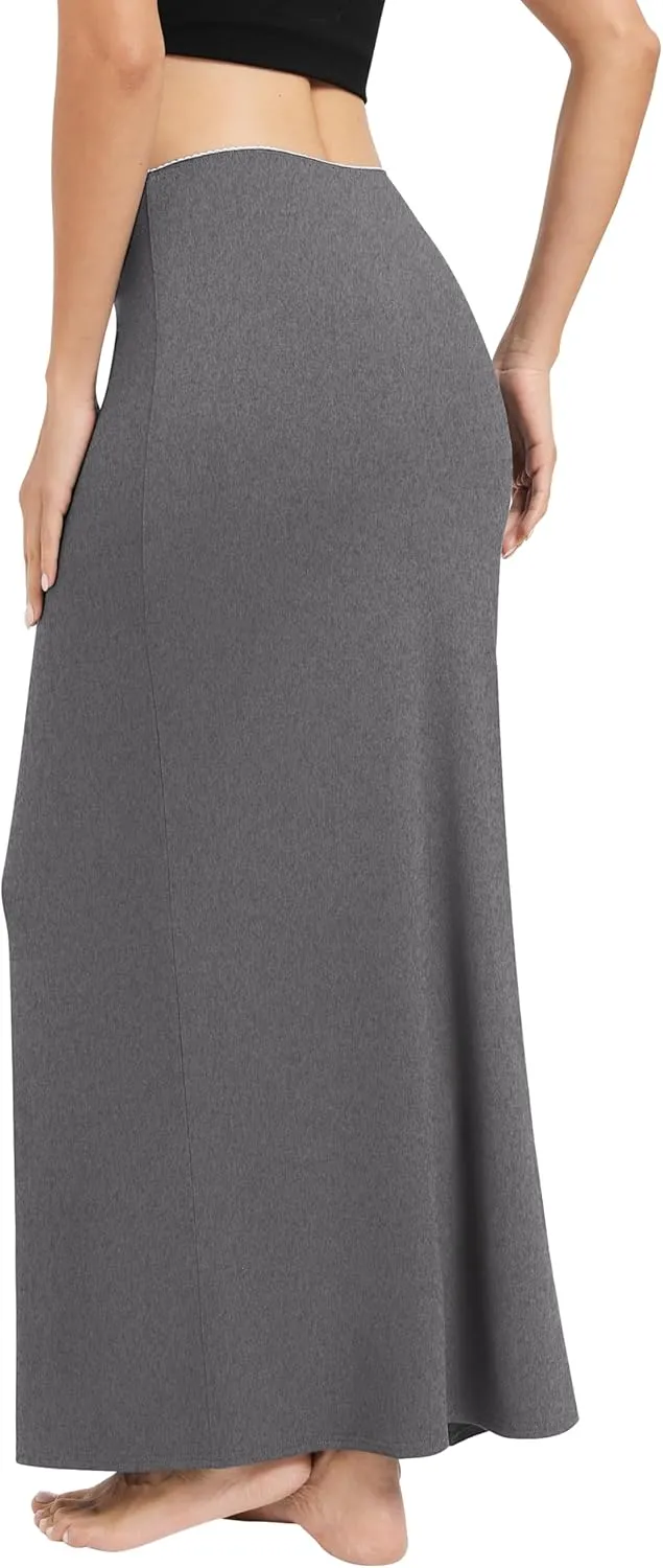 Urban CoCo Women's Elastic Waist Long Maxi Skirt Flowy Summer Beach Skirt for Vacation