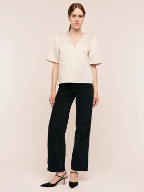 Vesta Blouse - White Sand