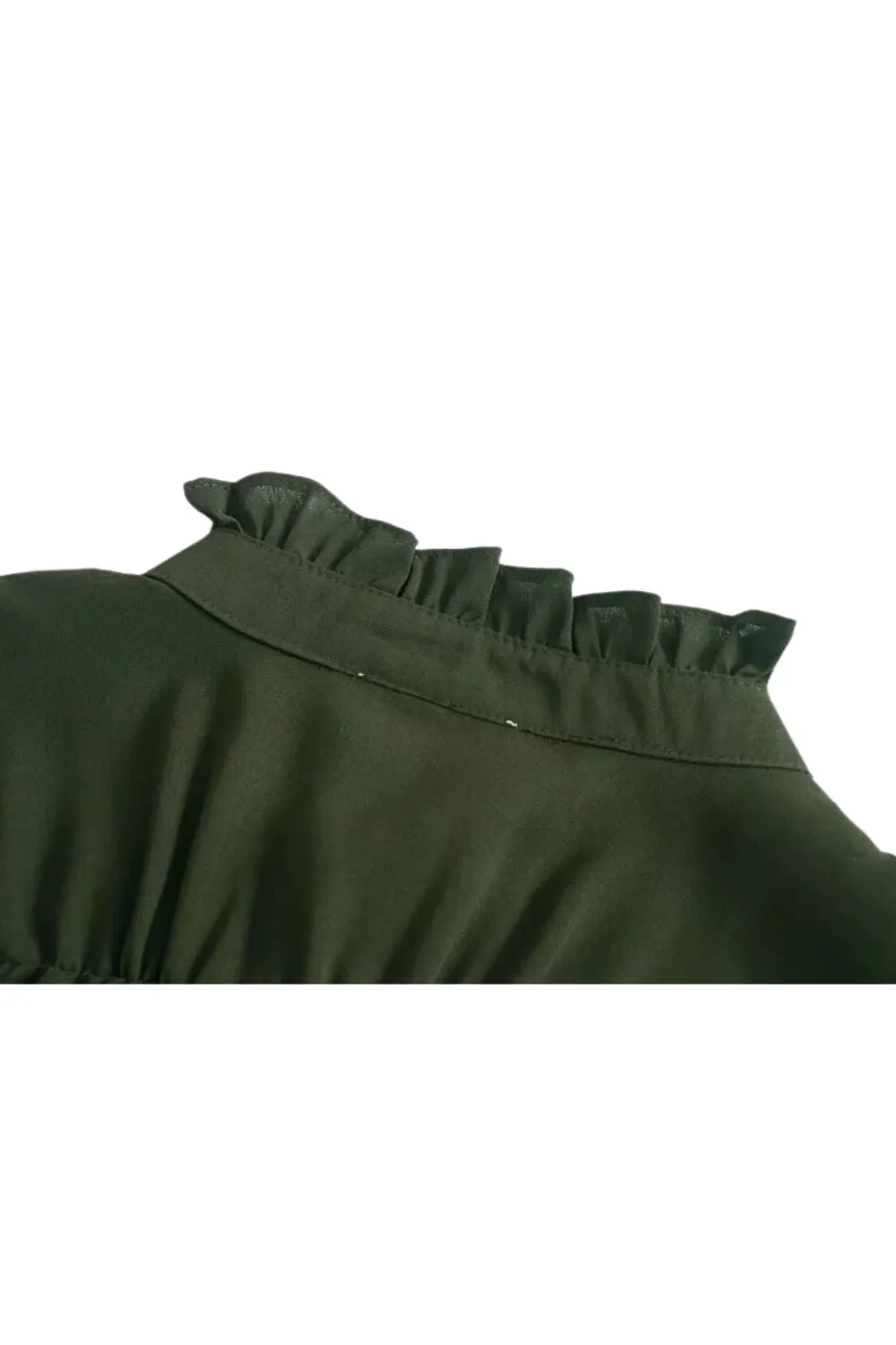 'Vicky ' Ruffled Long-Sleeve Relaxed Dress