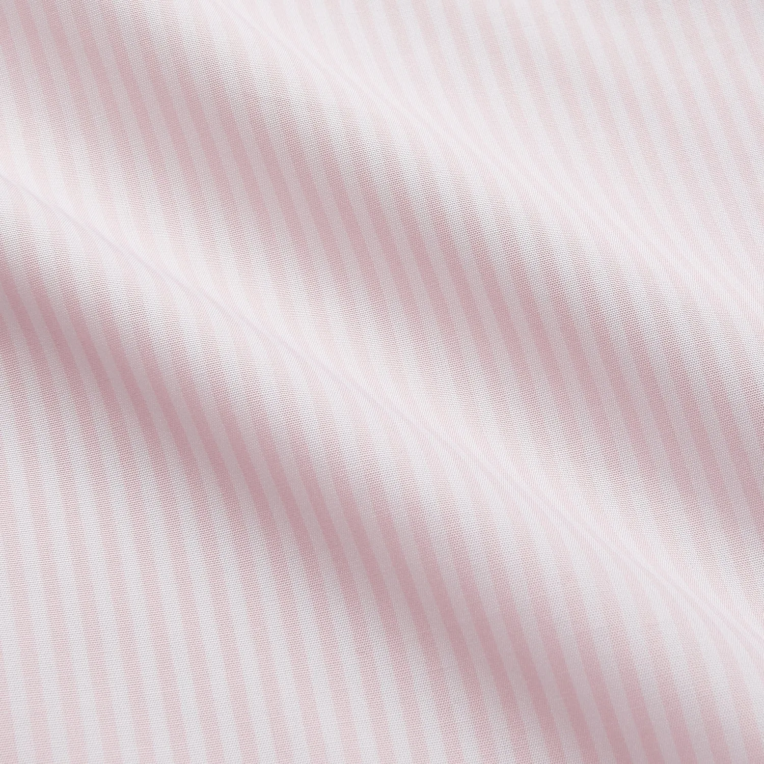 White and Pink Wide Stripe Shirt with Double Cuffs