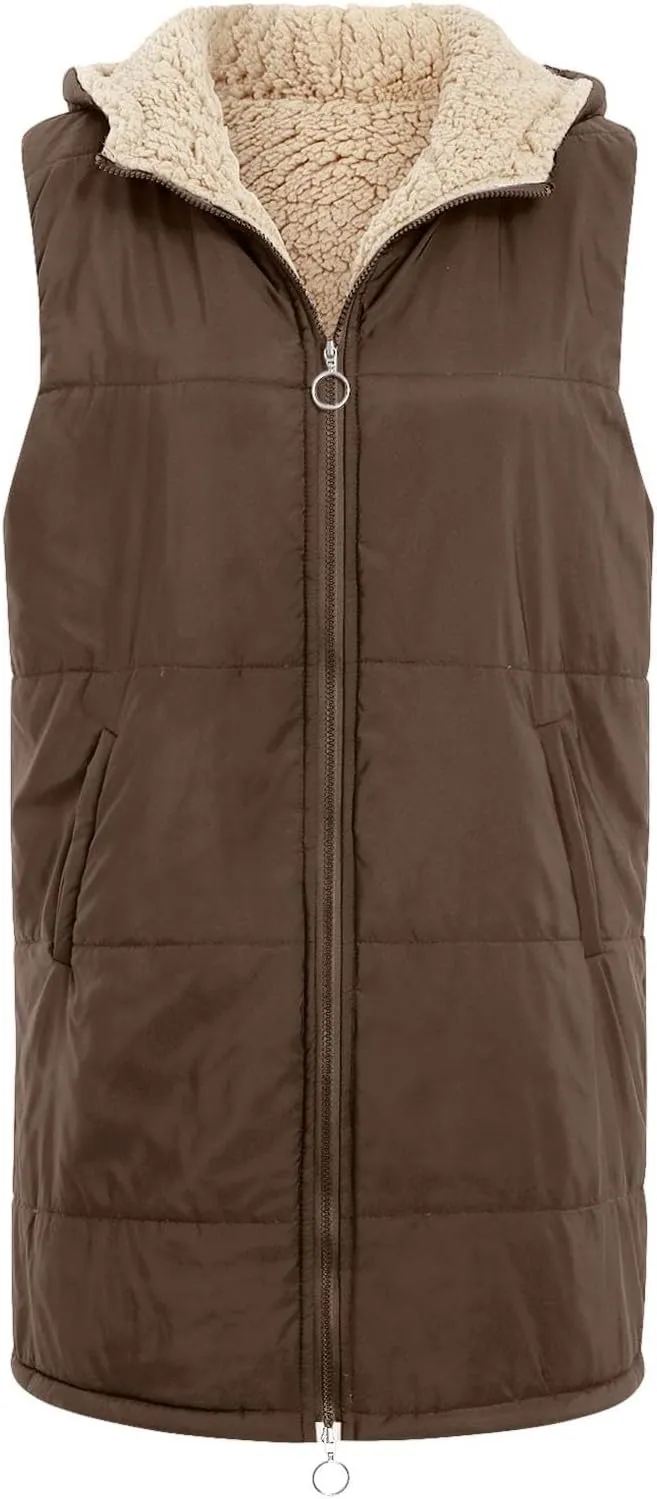 Women's Puffer Jacket Quilted Lightweight Packable Down Parka Oversized Long Padding Jacket Light Warm Hooded Jacket