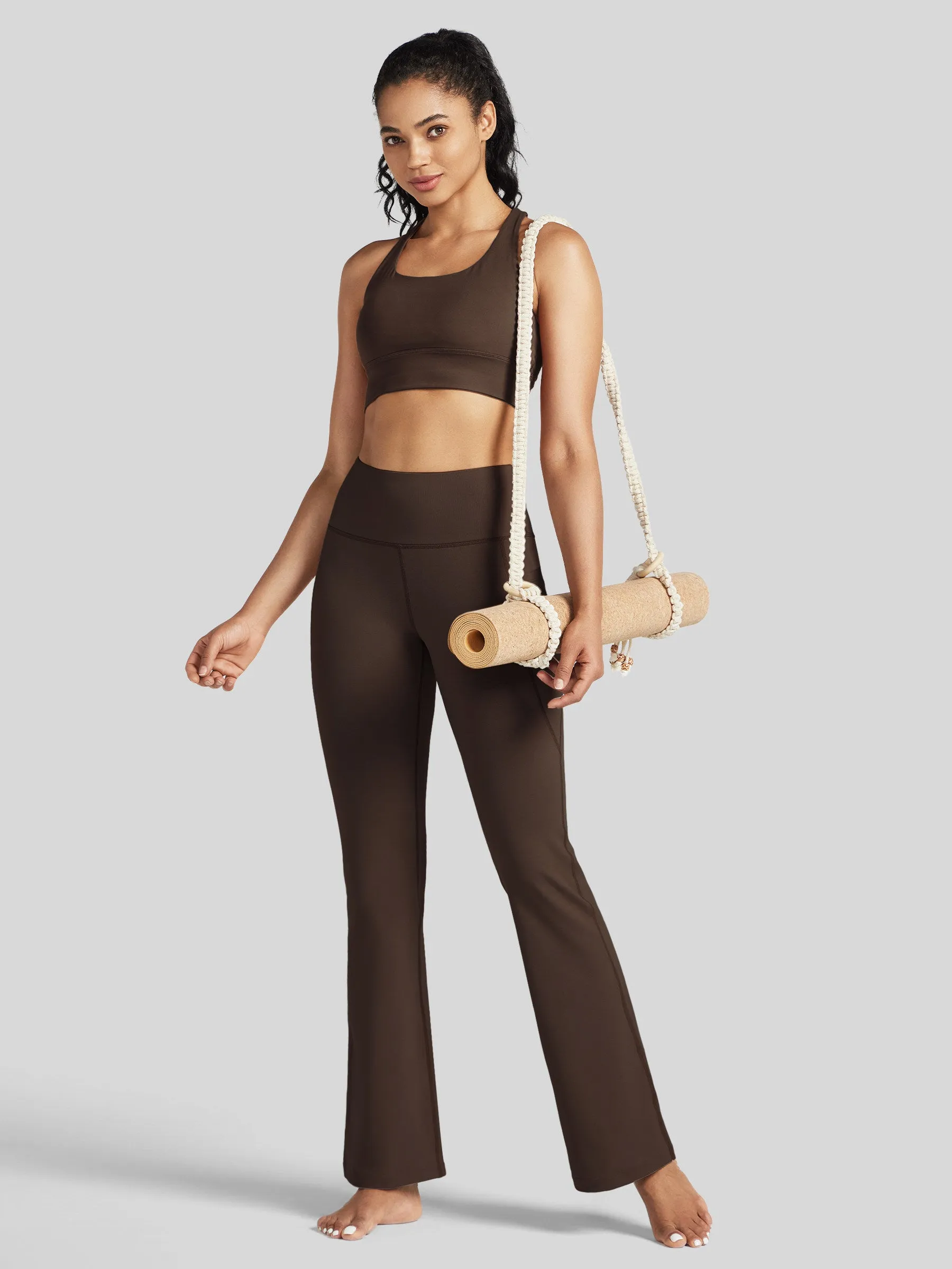 Women's Stretchy Yoga Pants Bootcut 31 Inch