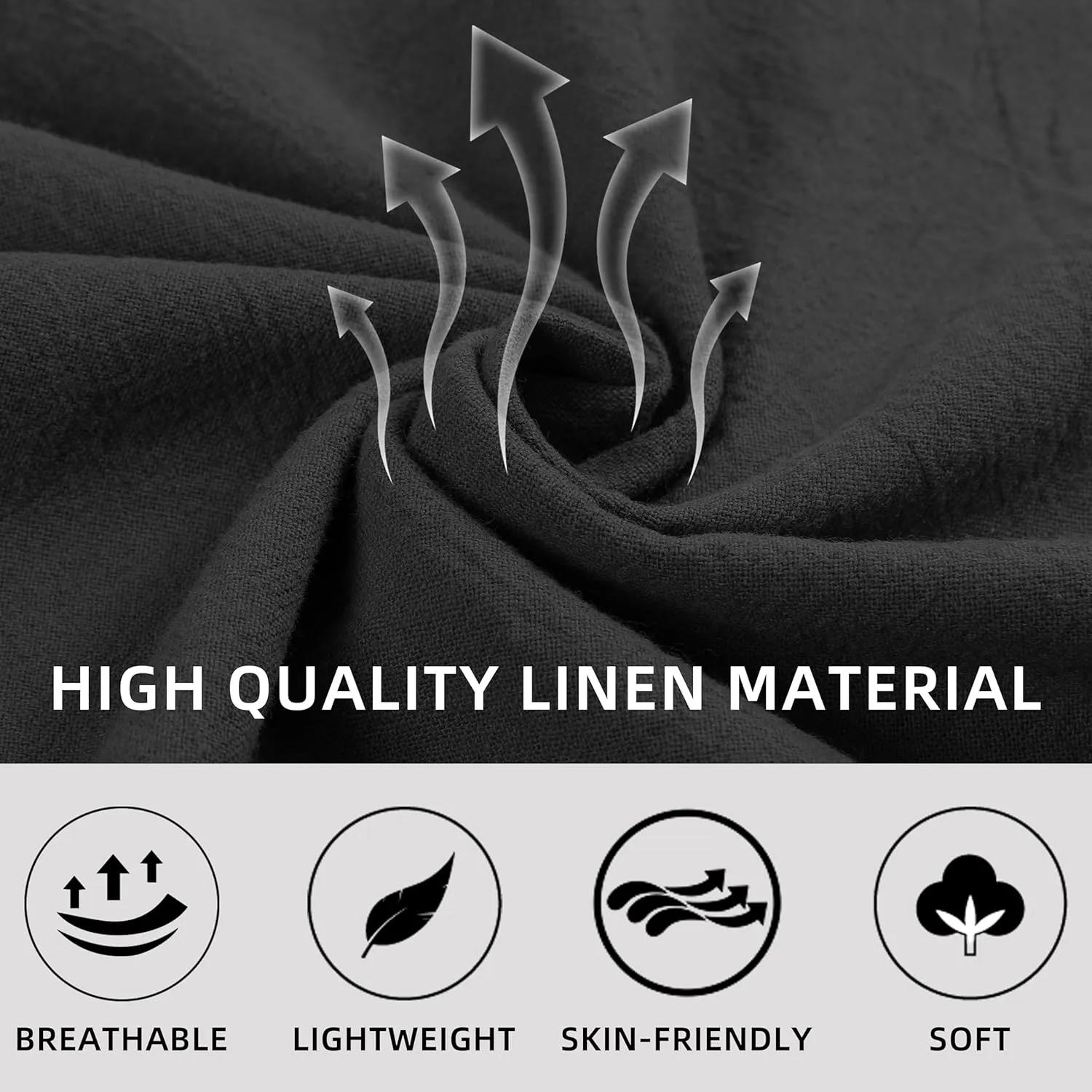 Womens Summer Linen Shorts Wide Leg High Waisted Ruffle Draswtring Beach Flowy Shorts with Pockets